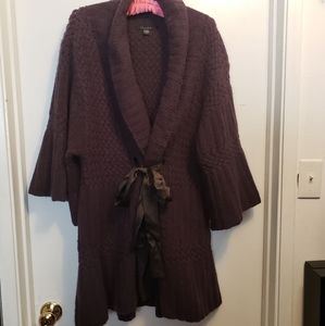 Nougat London purple sweater- knee length